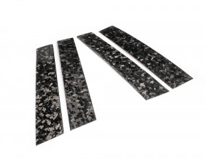 Alfa Romeo Giulia Exterior Door Pillars - Carbon Fiber - Forged - Feroce Carbon